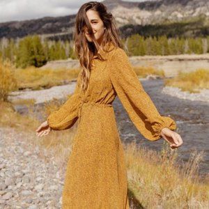 Christy Dawn | The Selma Dress | Turmeric Garden size L